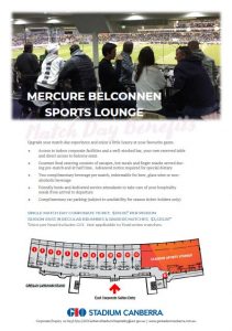 Mercure Belconnen Sports Lounge information