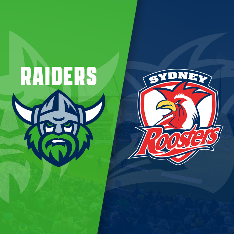 NRL 2024 Raiders v Roosters GIO Stadium Canberra