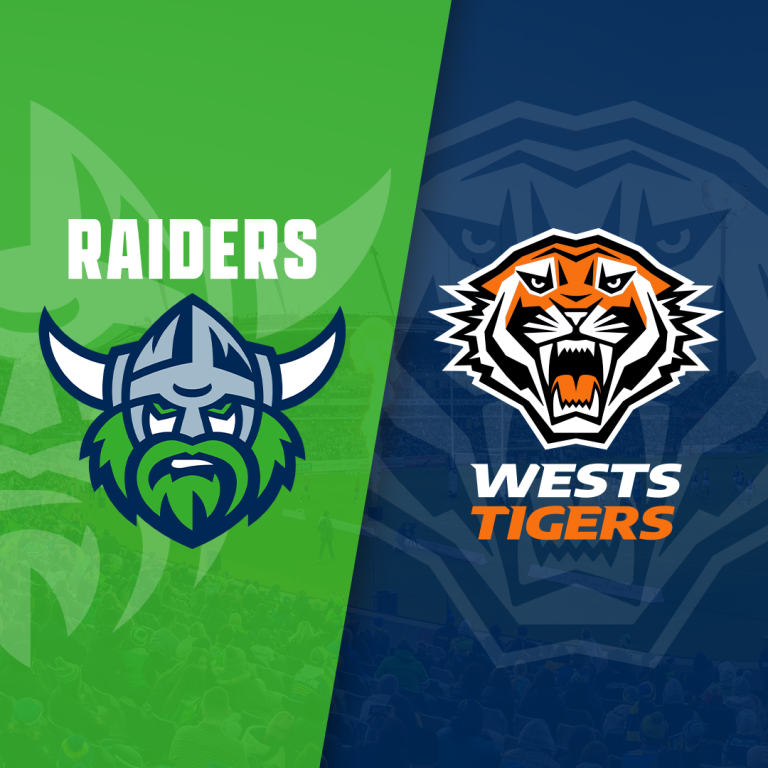 NRL 2024 Raiders v Tigers GIO Stadium Canberra